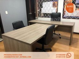 ESCRITORIOS EN L MADECOR